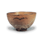 绘唐津草纹茶碗