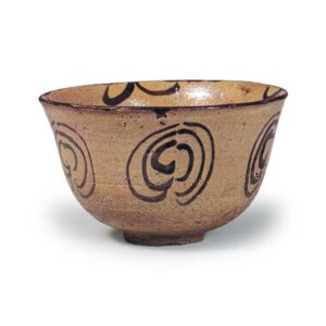绘唐津屈轮纹茶碗