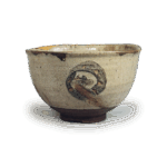 绘唐津丸十字纹茶碗