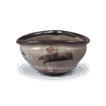 绘唐津皮鲸沓茶碗