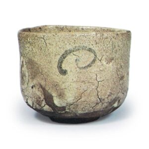 绘唐津丸文小服茶碗