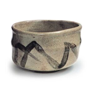 绘唐津胴纽茶碗