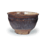 黑唐津天目形茶碗