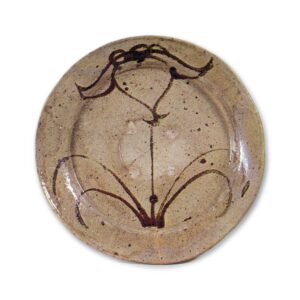 绘唐津菖蒲纹大盘