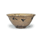 绘唐津胆礬草纹大鉢