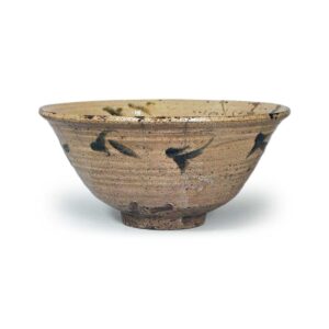 绘唐津胆礬草纹大鉢