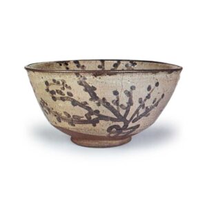 绘唐津梅树纹鉢