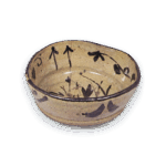 绘唐津草花纹鉢