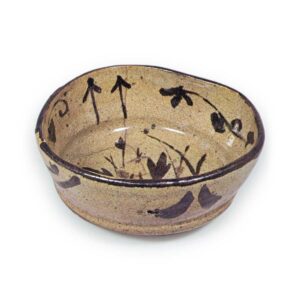 绘唐津草花纹鉢