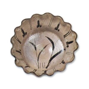 绘唐津芦文轮花小鉢