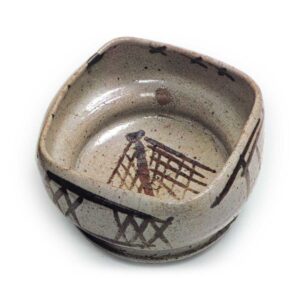 绘唐津网干纹小鉢