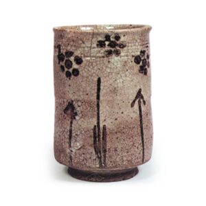 绘唐津梅花纹筒形向付