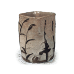 绘唐津芒纹四方筒向付