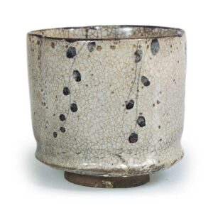 绘唐津草纹筒形向付