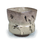 绘唐津柳燕纹口四方向付