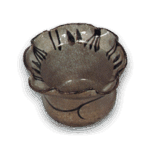 绘唐津唐草纹轮花向付