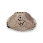 绘唐津草纹三角小碗