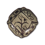 绘唐津芒纹四方向付