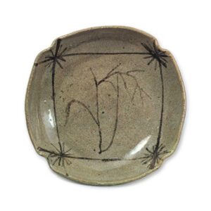 绘唐津芒纹四向付