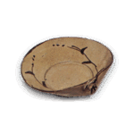 绘唐津草纹蛤形向付