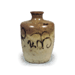 绘唐津草纹德利