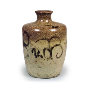 绘唐津草纹德利