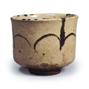 绘唐津草文呑杯