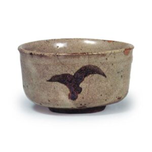 绘唐津草文呑杯