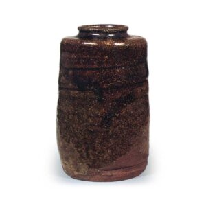 黑唐津肩冲茶入