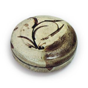 绘唐津芦纹香合