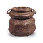 备前唐津耳付水指