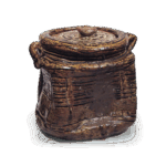 唐津耳付四方水指