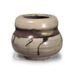 唐津辰砂瓢形水指