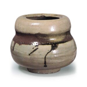 唐津辰砂瓢形水指