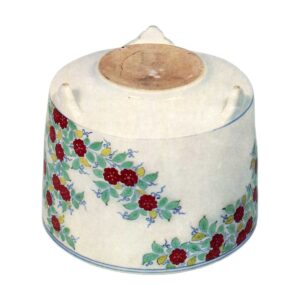 色锅岛彩绘蔓花纹香炉