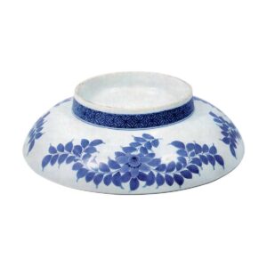 色绘岩牡丹盆栽大盘