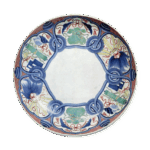 色锅岛彩绘宝尽纹尺皿