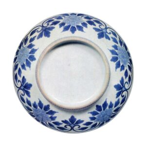 青瓷彩绘桃宝尽纹盘 七寸盘