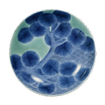 蓝锅岛青瓷染付松纹五寸盘