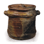 备前矢筈口耳付 水指