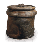 备前矢筈口水指