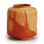 备前绯襷茶入 铭 茂山