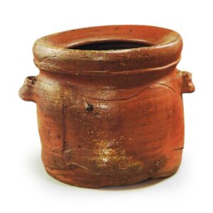 备前矢筈口耳付水指