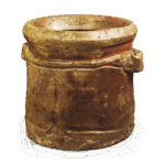 备前矢筈口耳付水指