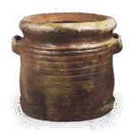 备前矢筈口耳付水指