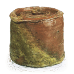 备前矢筈口水指