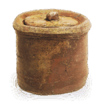 备前矢筈口水指