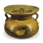 备前耳形袋状水指