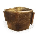 备前乌帽子形带耳水指