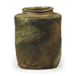 备前肩冲茶入 铭 横云